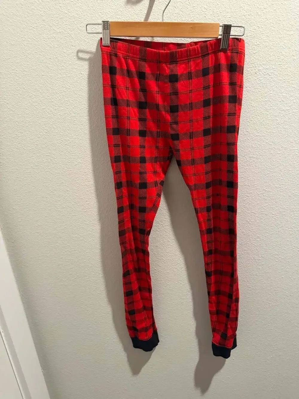 Carter's Kids Red and Black Buffalo Plaid Long Sleeve Pajama Set Size 14
